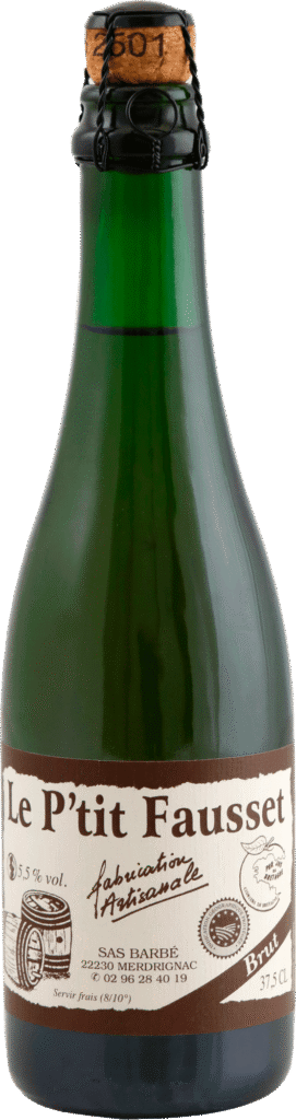 Bouteille de Cidre Brut de Bretagne Le P'tit Fausset 37,5 cl